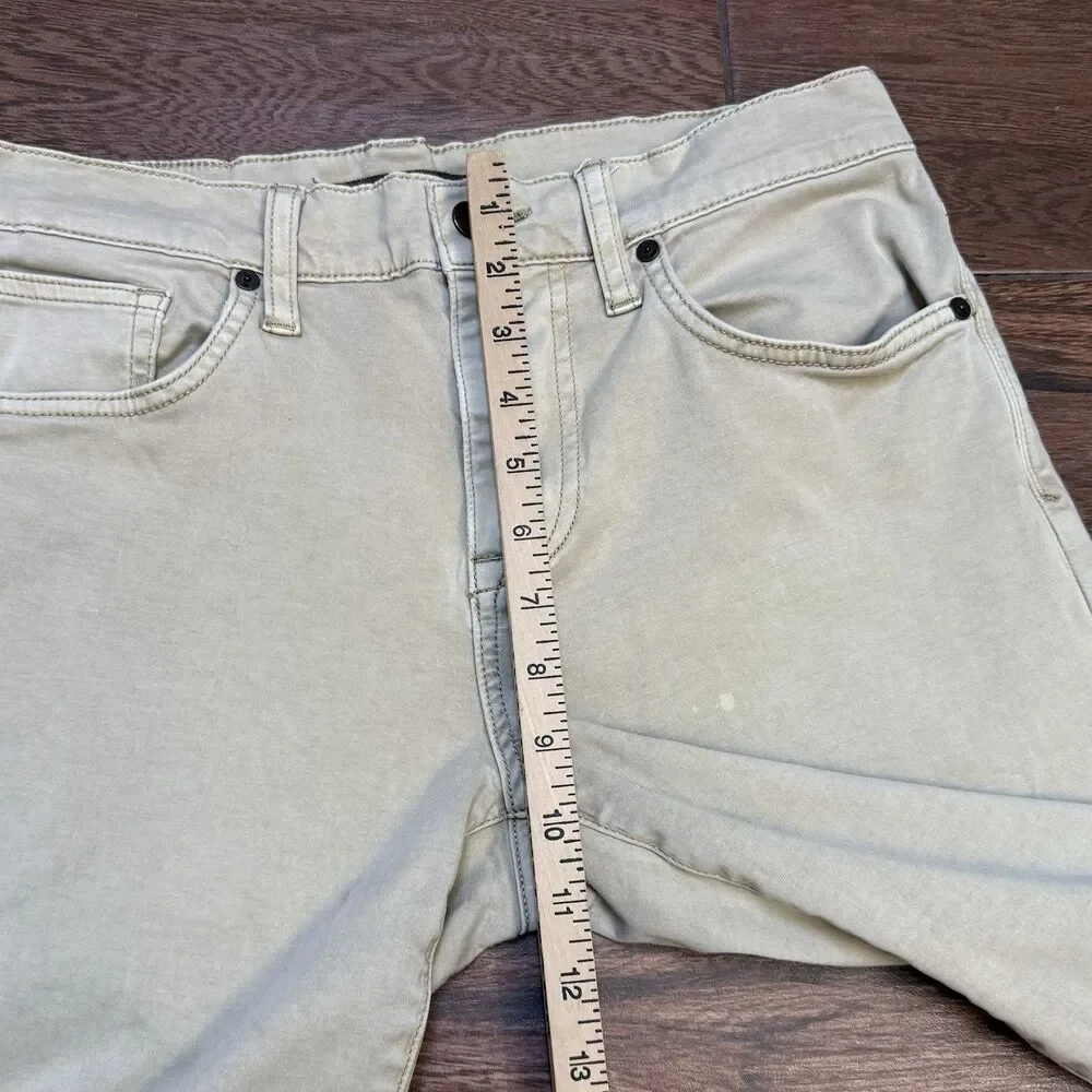 Joe's Jeans Mens Brixton Pants 30x32 Beige Tan Straight Leg Narrow Stretch *READ
